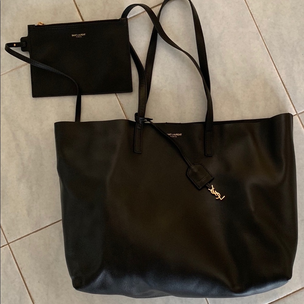 Auth Yves Saint Laurent East/West Shopping Tote